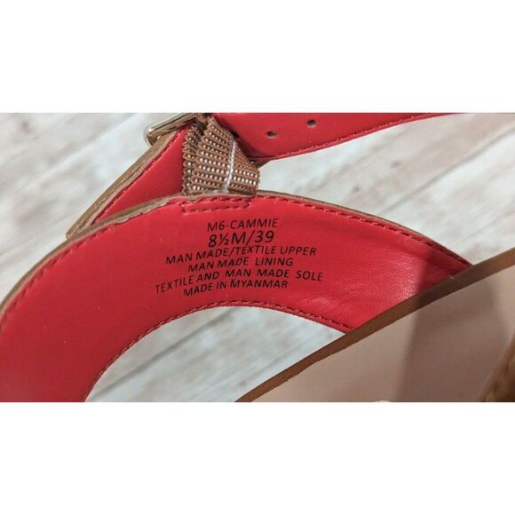 Mix No.6 Cammie Womens Size 8.5M Multicolor Chevron Wedge Heel Espadrille Sandal - Picture 9 of 11